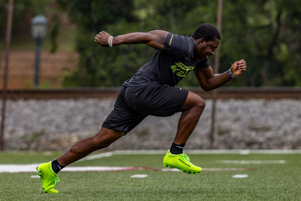 Phenom Elite Velocity Football Cleats Black Blue Phenom