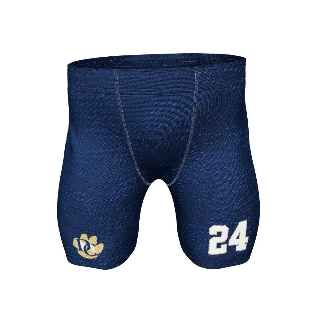 Short de compression de football pour homme Jock 7v7 mille chênes lycée Short de compression de football pour homme Jock 7v7 mille chênes lycée