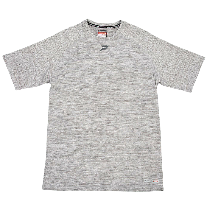 Quantum Lite Raglan Performance Tee - Heather Grey