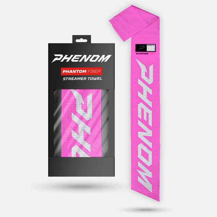 Pink 'Phantom Fiber' Streamer Towel by Phenom Elite